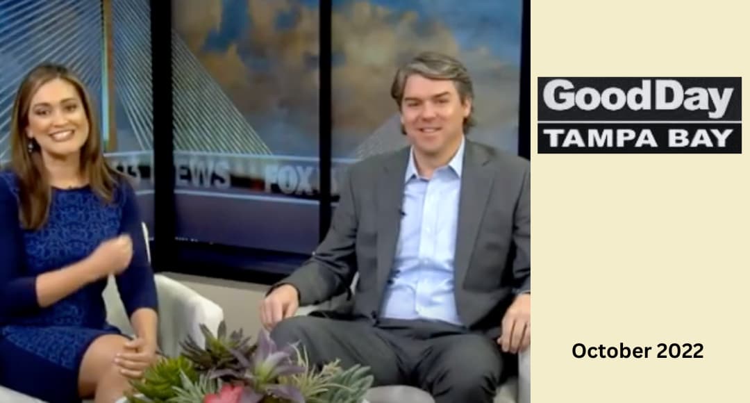 Image of Kevin Caldwell's appearance on Good Day Tampa Bay to discuss end-of-year financial planning.