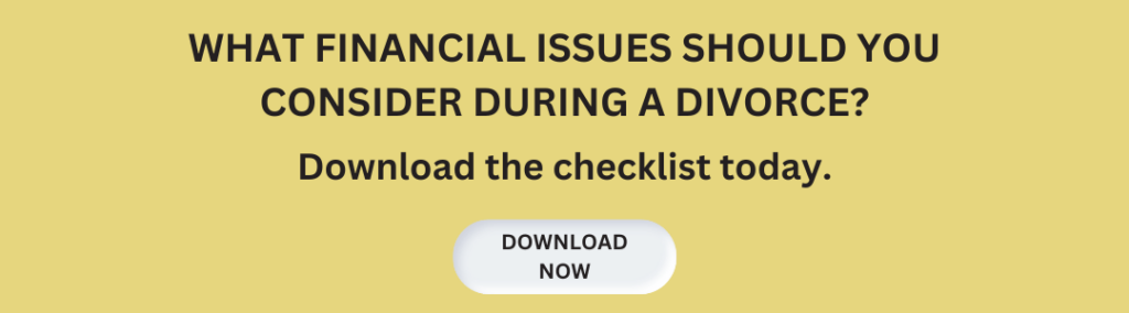 Link to a checklist of issues to consider during a divorce.